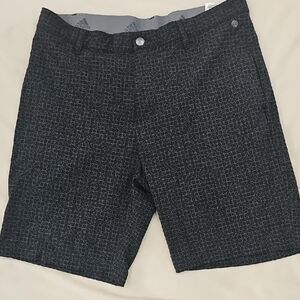 Adidas Men's Charcoal Geometric Shorts